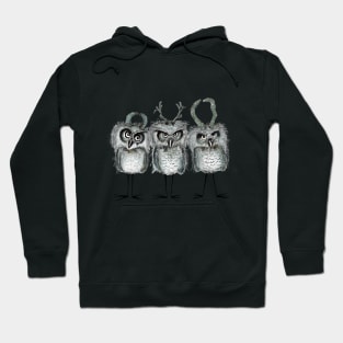 owls with horns Hoodie